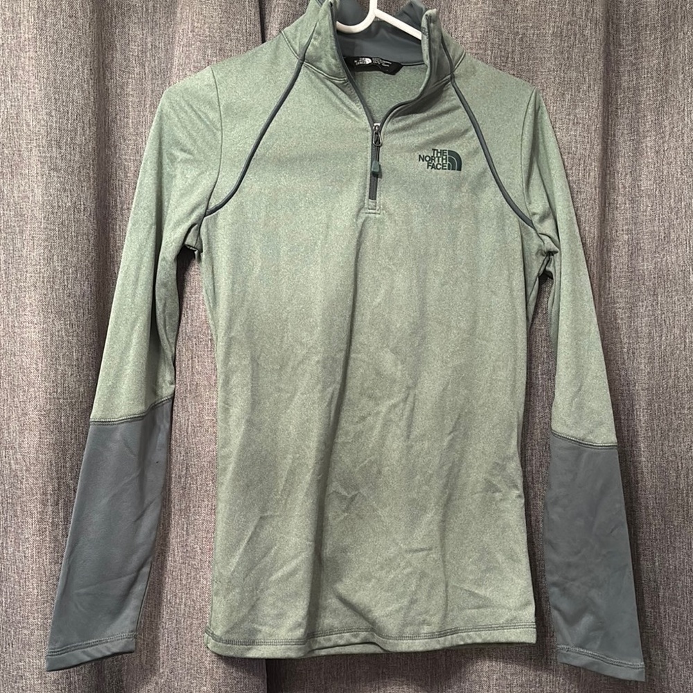 The North Face Olive Green Long Sleeve Pullover